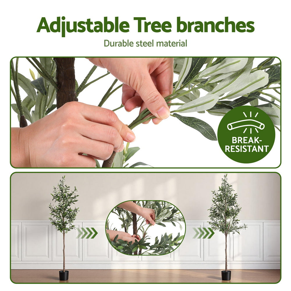 Artificial Olive Tree – Lifelike Indoor Decor, 1.8m