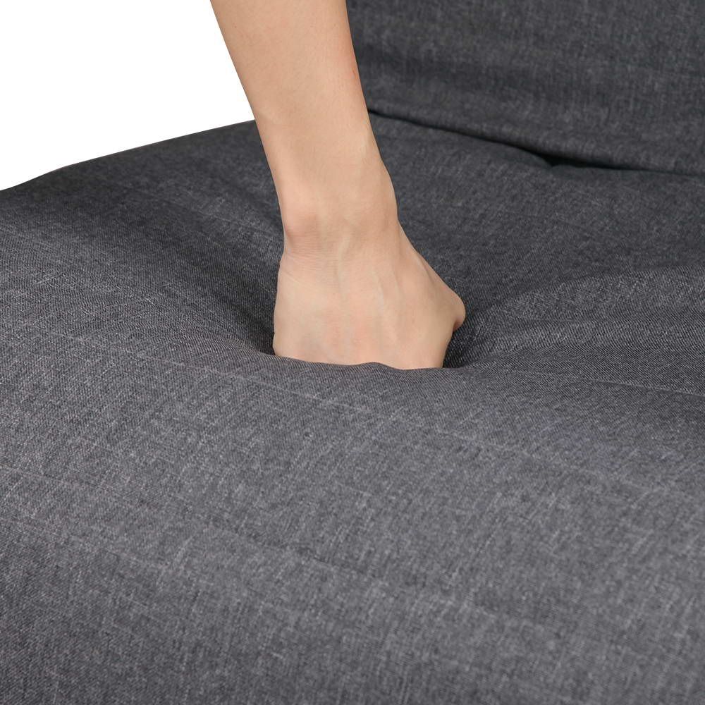 TWSC Rocking Armchair Footrest Nursing Charcoal Afton