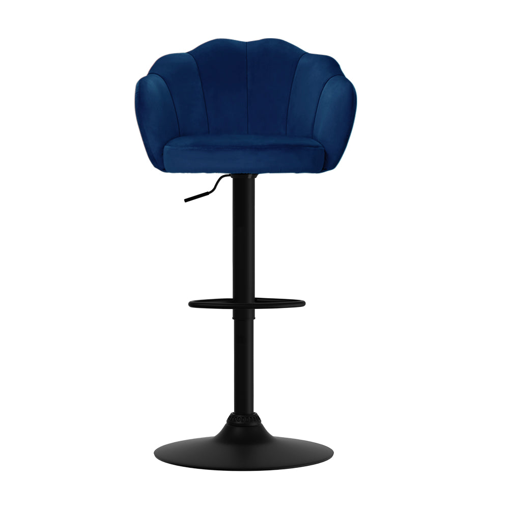 Artiss 2x Bar Stools Gas Lift Velvet