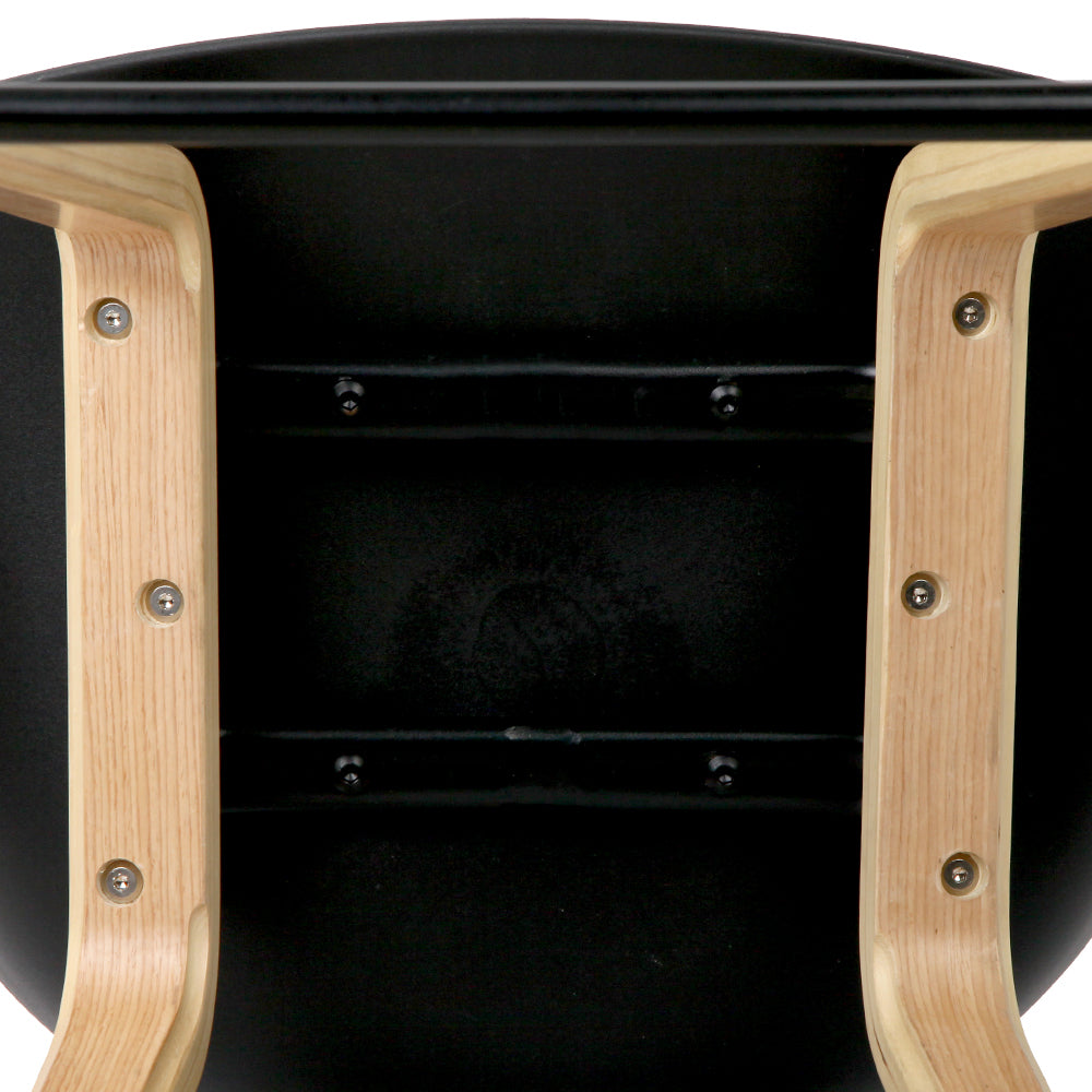 4x TWSC Bar Stools Kitchen Counter Stool Dining Chairs Wooden Black