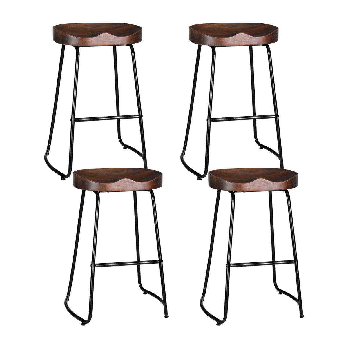 TWSC 4x Bar Stools Tractor Seat 65cm
