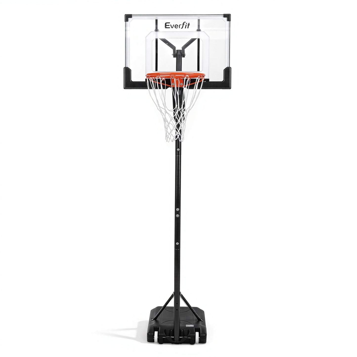 Portable Adjustable Basketball Hoop – Steel Frame, 1.05m-2.1m Height