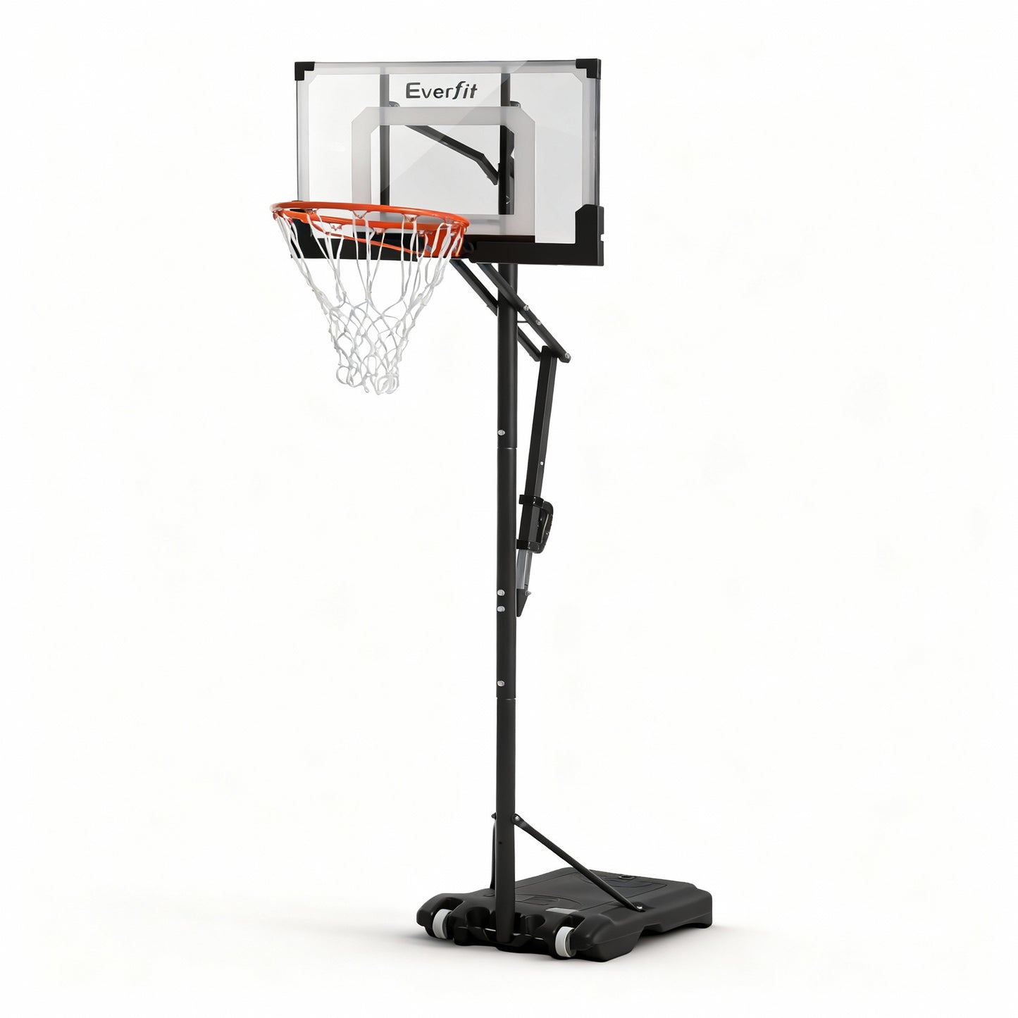 Portable Adjustable Basketball Hoop – Steel Frame, 1.05m-2.1m Height