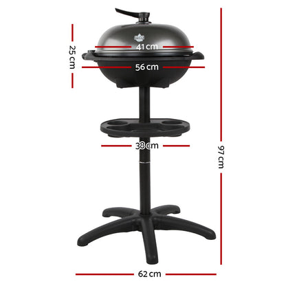 Grillz Electric BBQ Smoker – Adjustable Temperature, Indoor & Outdoor Use