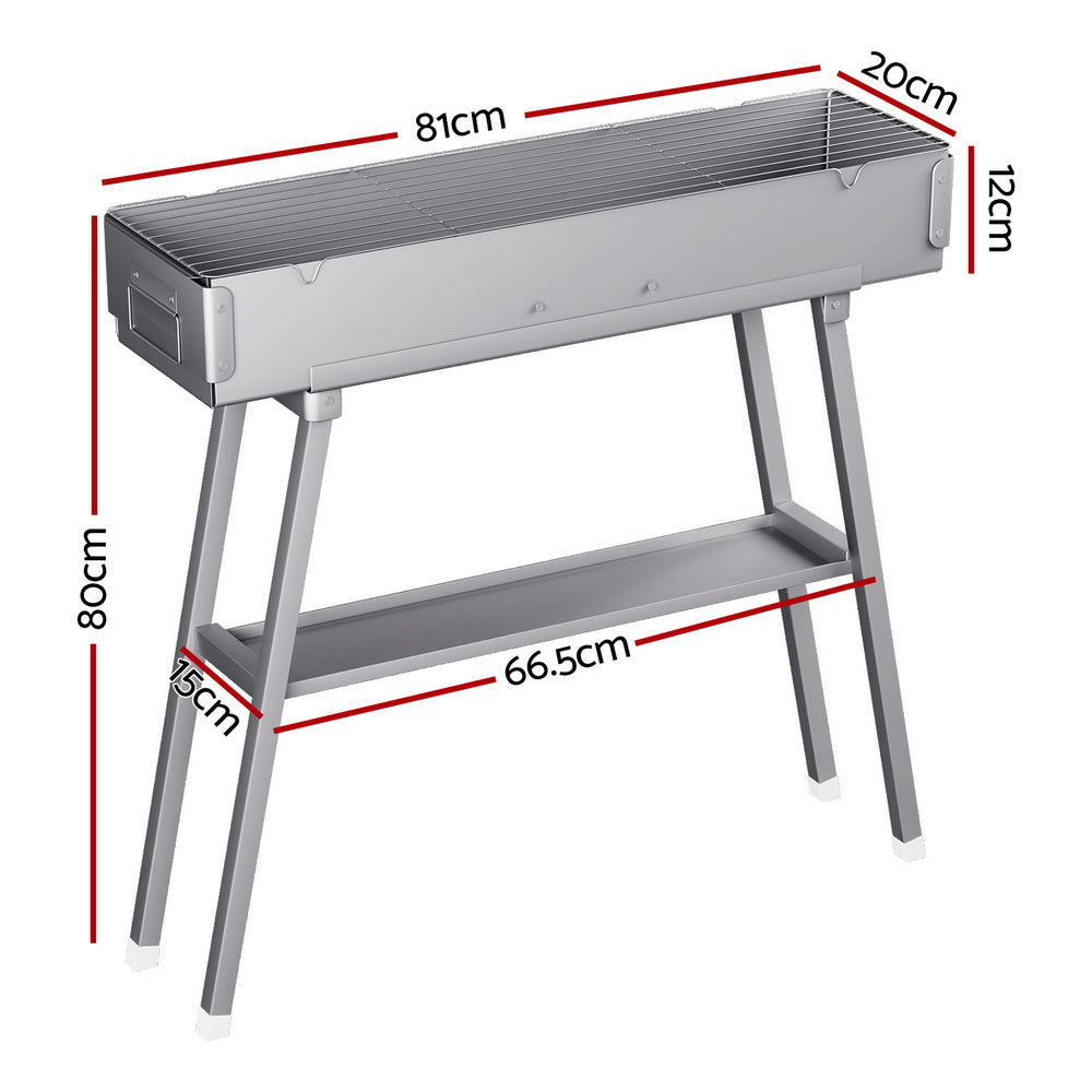 Grillz BBQ Grill Charcoal Smoker Portable Barbecue
