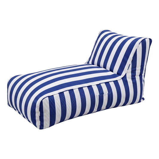 Outdoor Bean Bag Chair Cover – Splash-Proof, Blue Polyester, No Filler