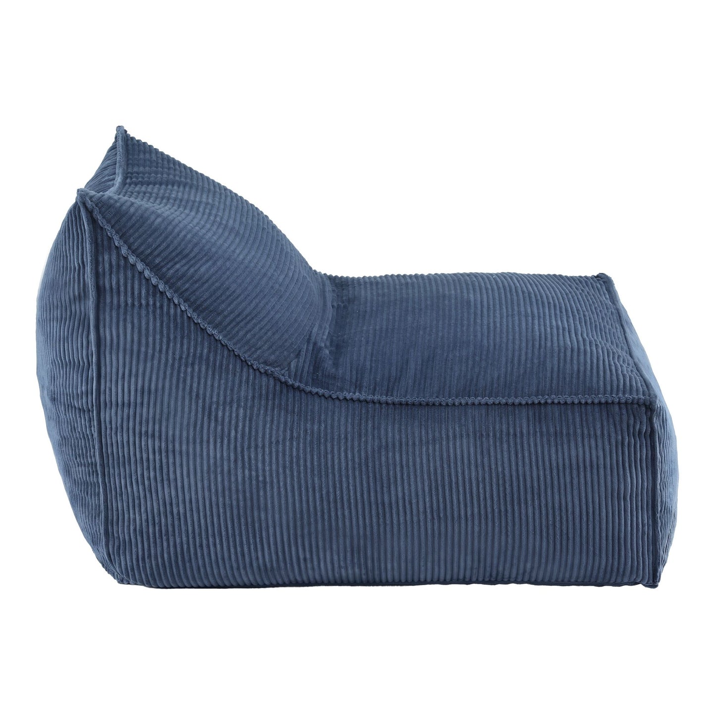TWSC Bean Bag Chair Cover (No Filler) Soft Corduroy Stuffed Animal Storage Bean Bag Cover for Adults, Washable Lazy Sofa Cover for Living Room Bedroom, Blue