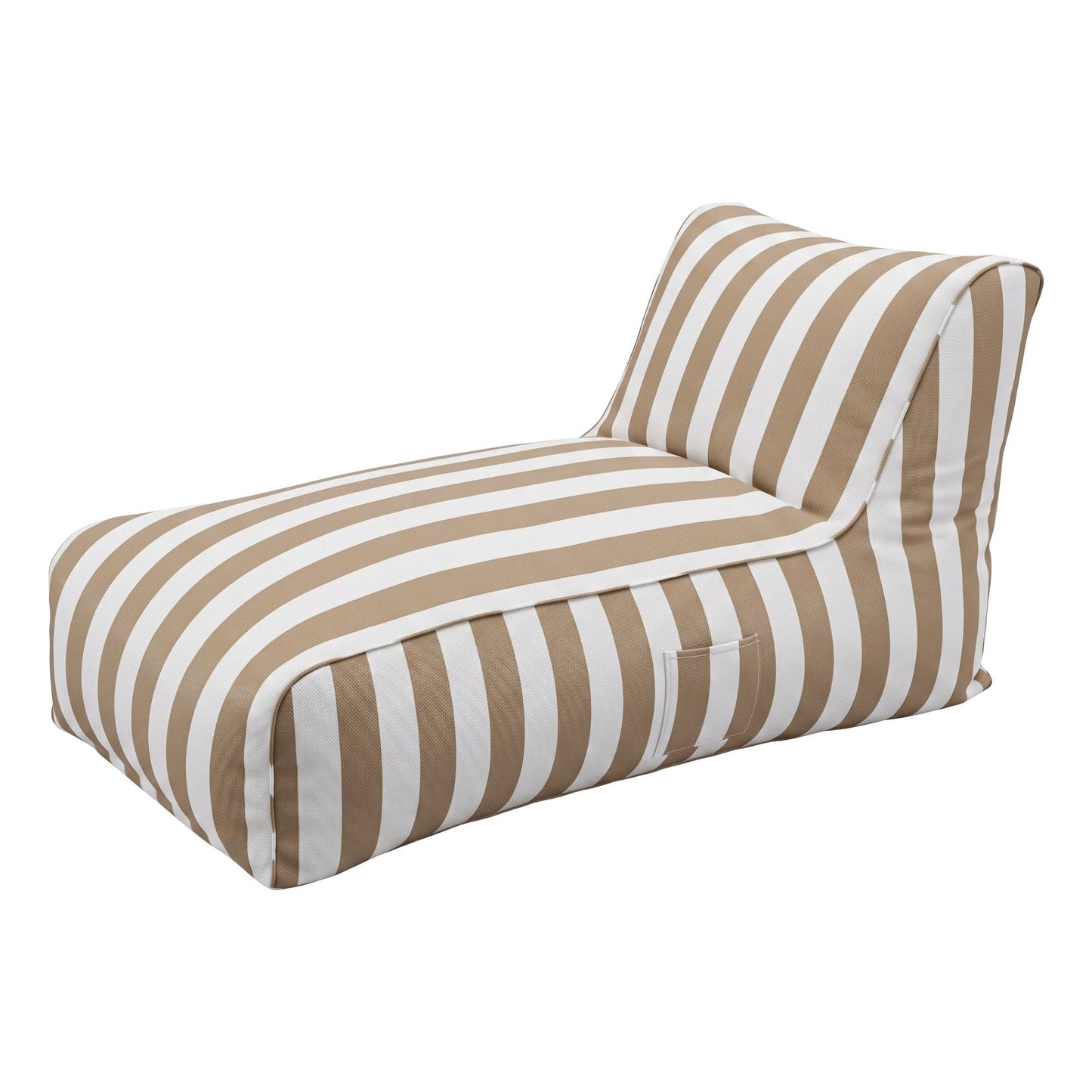Outdoor Bean Bag Chair Cover – Splash-Proof, Taupe Polyester, No Filler
