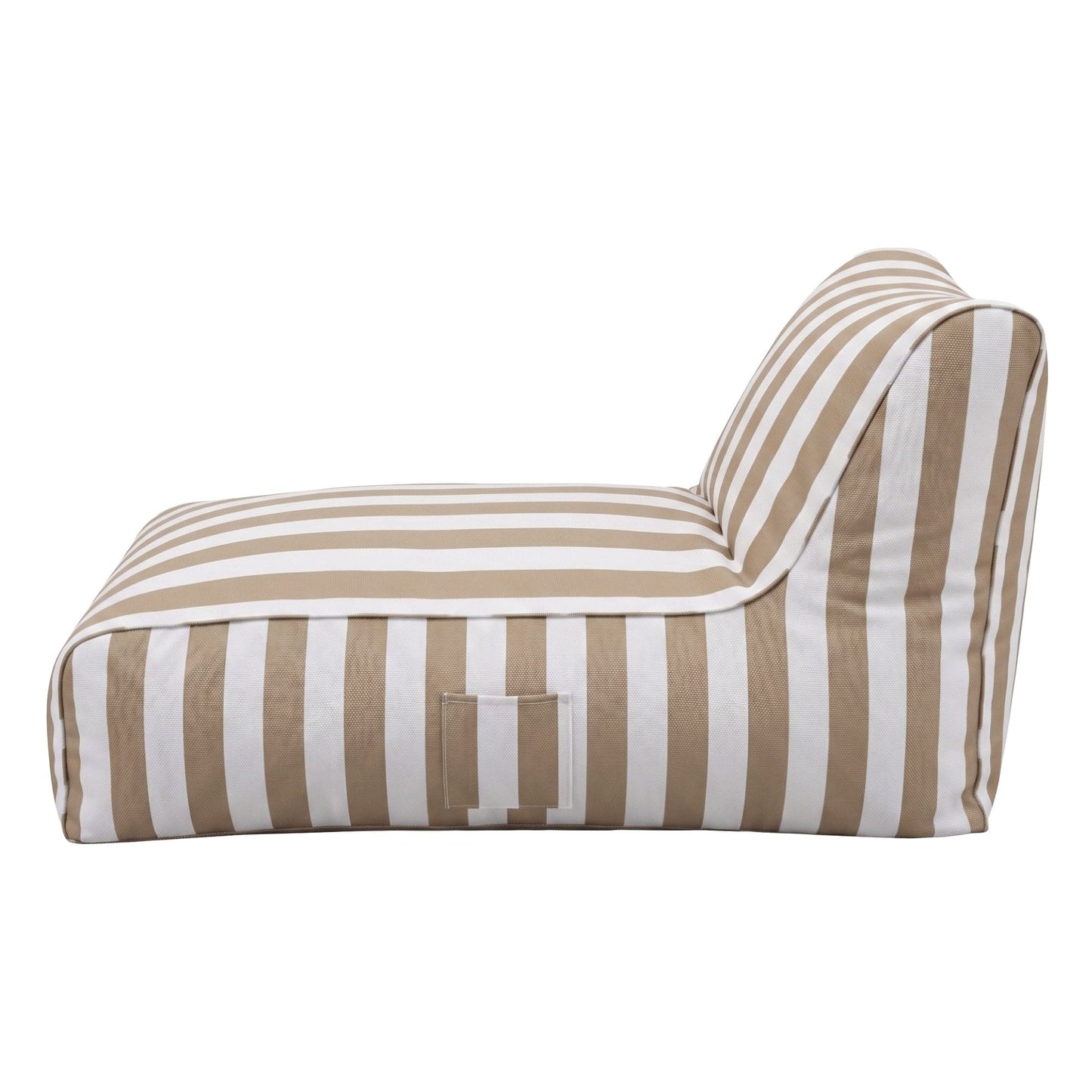 Outdoor Bean Bag Chair Cover – Splash-Proof, Taupe Polyester, No Filler