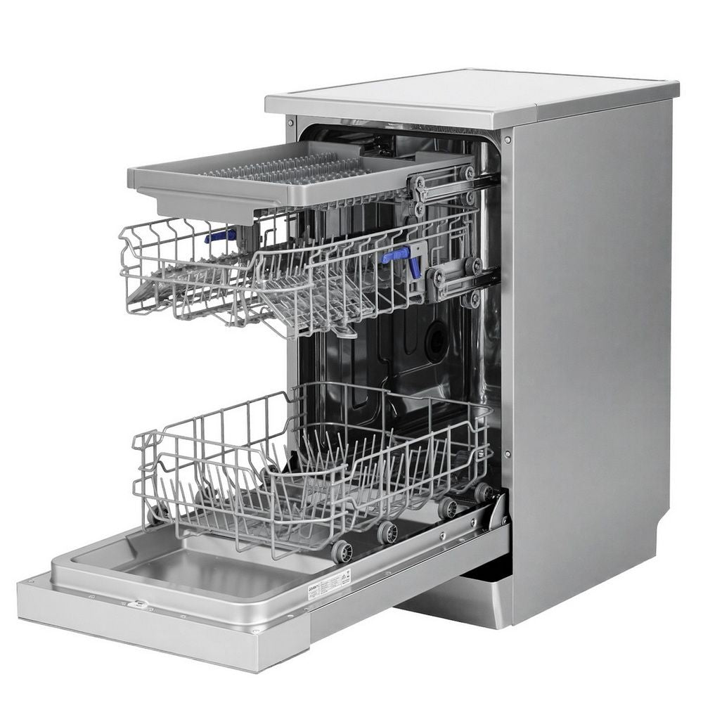 Devanti Dishwasher – 10 Place Settings, Freestanding Silver