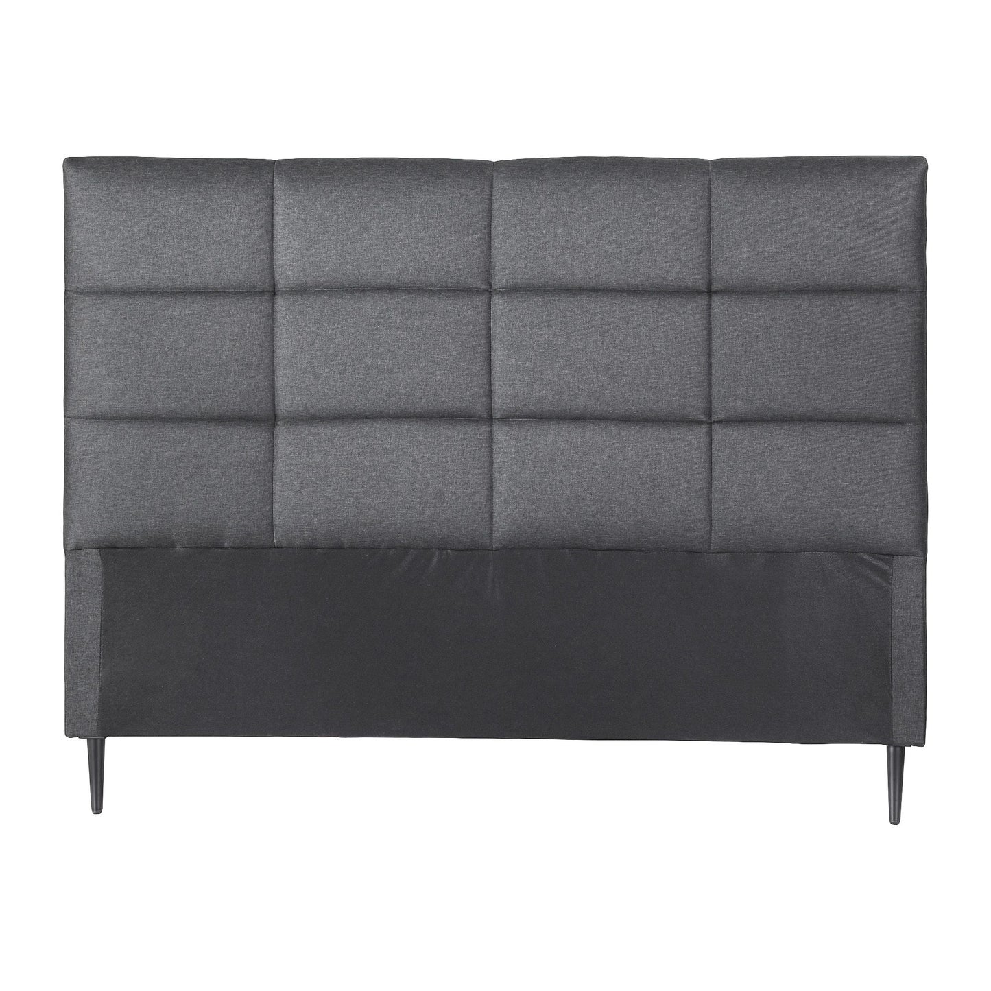 TWSC Bed Headboard Double Bedhead Linen Fabric Charcoal
