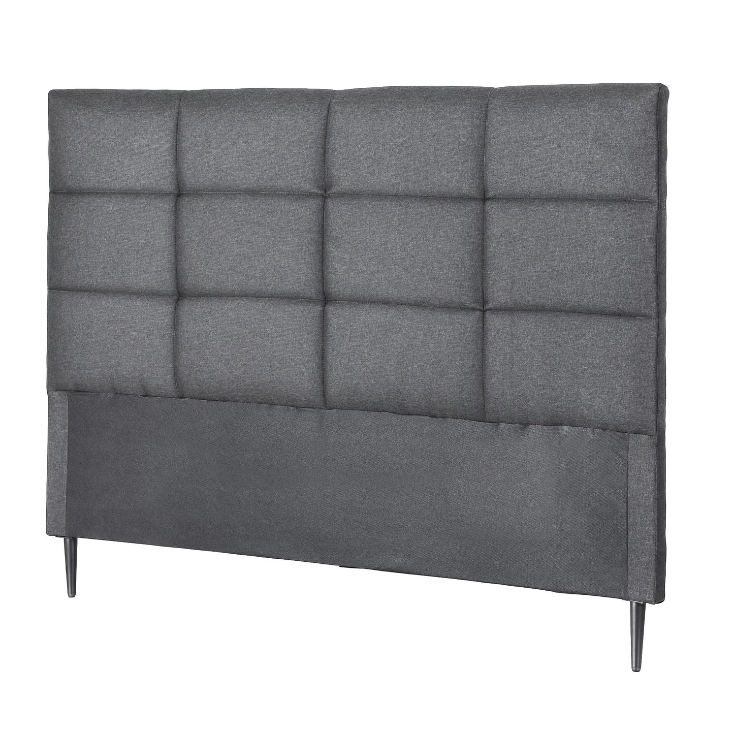 TWSC Bed Headboard Queen Bedhead Linen Fabric Charcoal