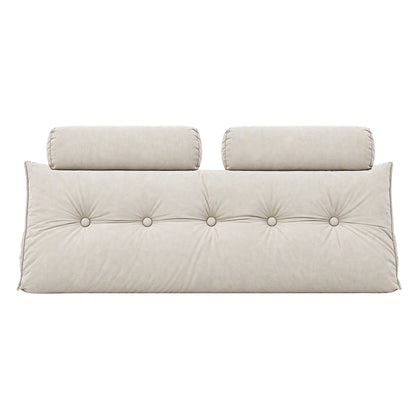 Artiss Headboard Pillow Double Wedge Backrest Triangular with 2 Cushions Beige