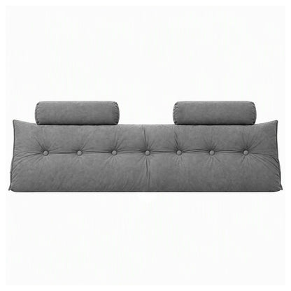 Artiss Headboard Pillow King Wedge Backrest Triangular with 2 Cushions Grey