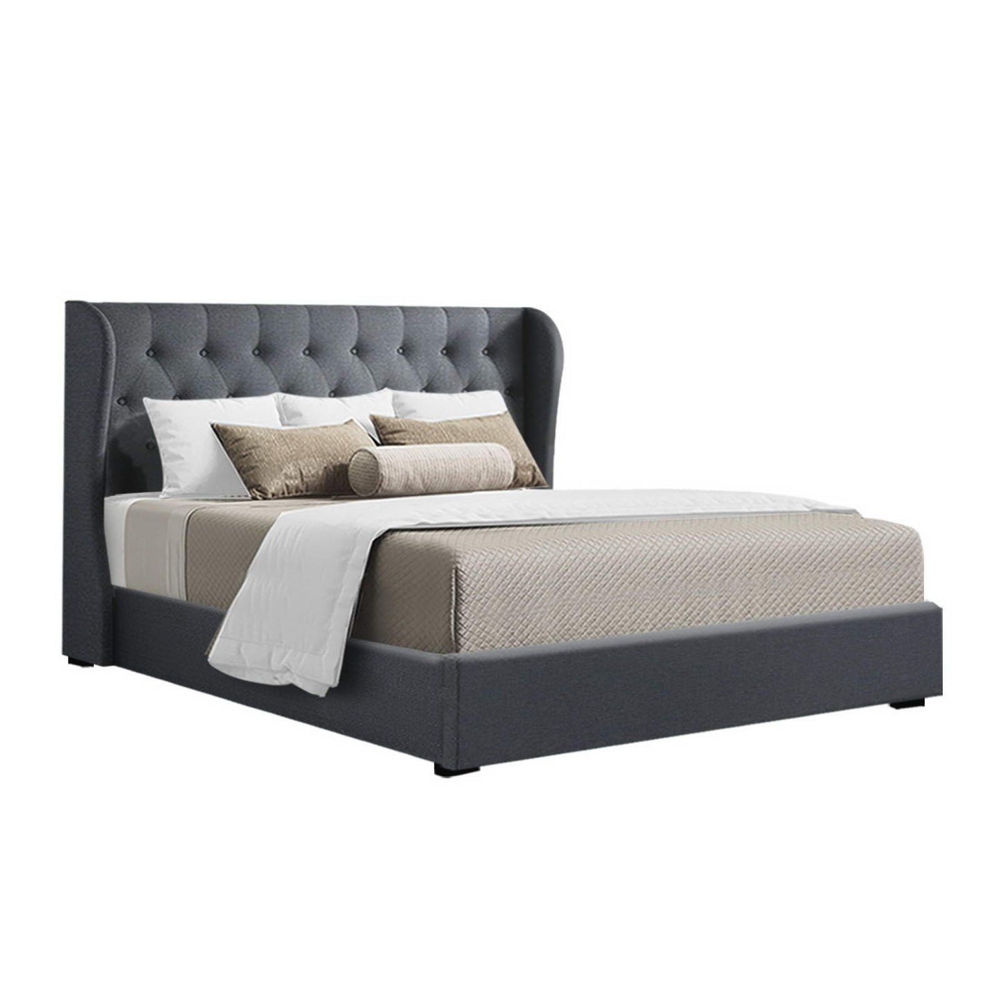 Artiss Bed Frame Gas Lift Charcoal ISSA