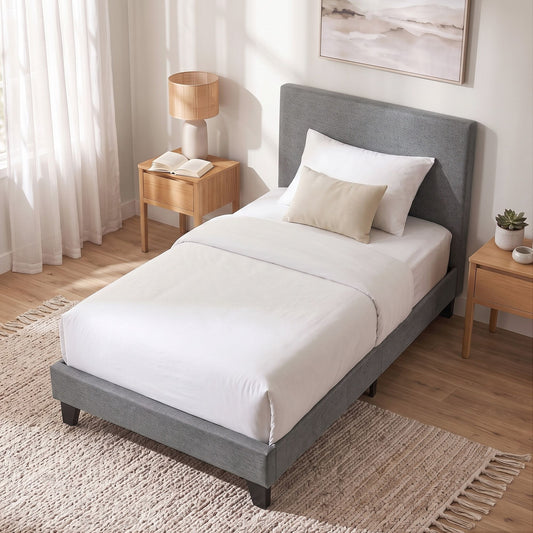 TWSC Bed Frame King Single Size Grey NEO