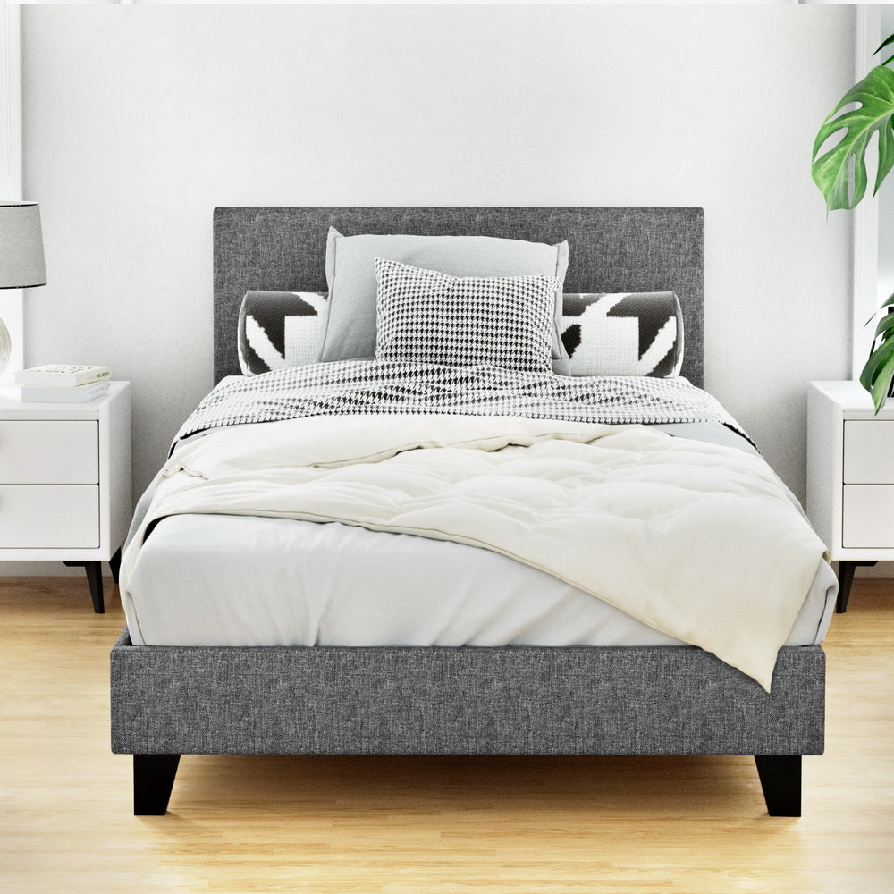 TWSC Bed Frame King Single Size Grey NEO