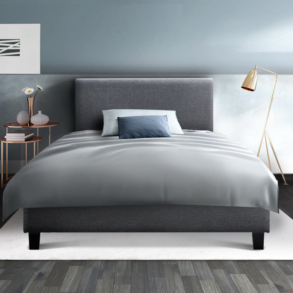 TWSC Bed Frame King Single Size Grey NEO