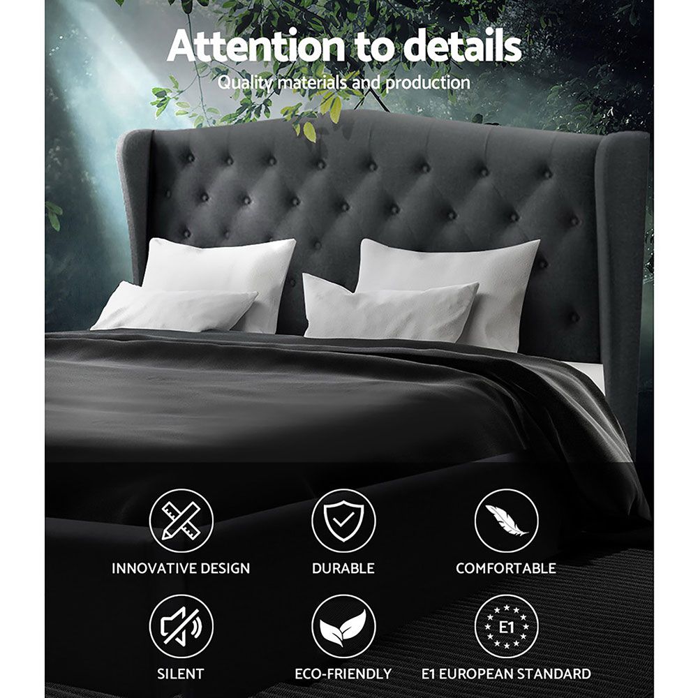 TWSC Bed Frame King Size Charcoal PIER