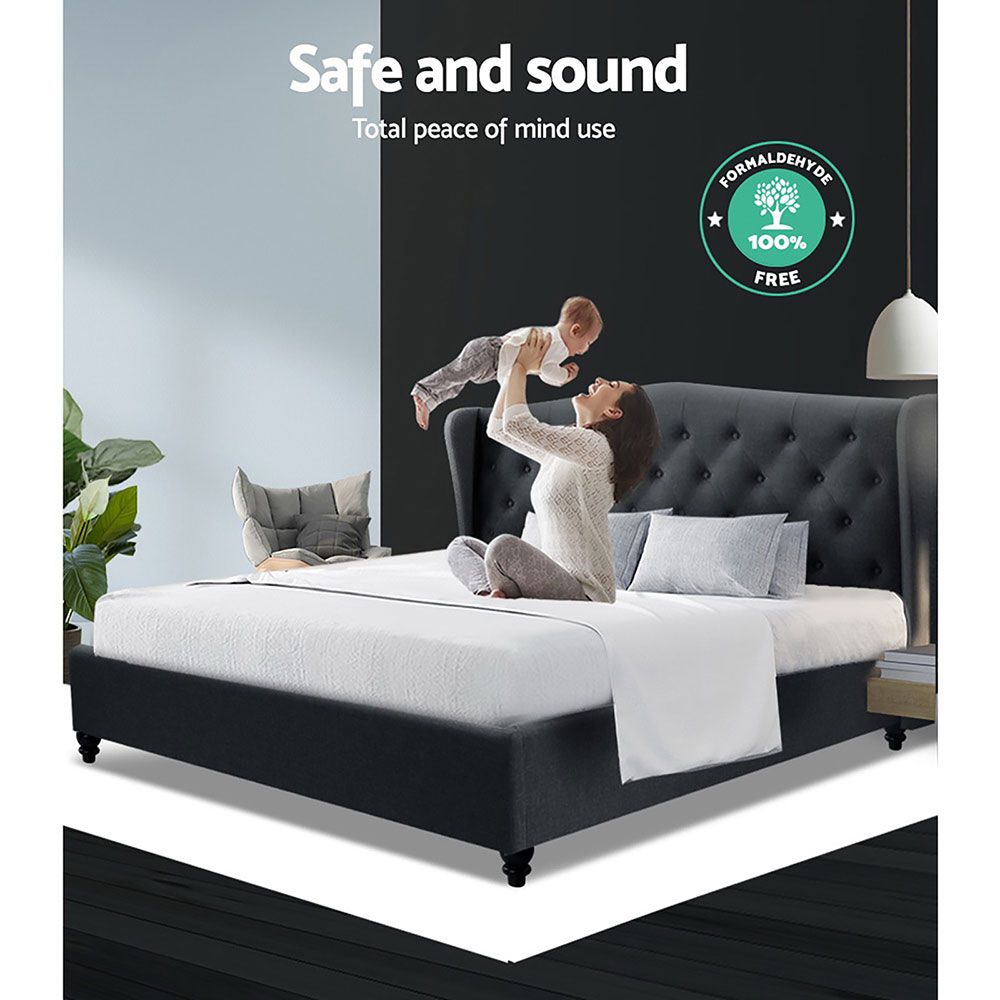 TWSC Bed Frame King Size Charcoal PIER