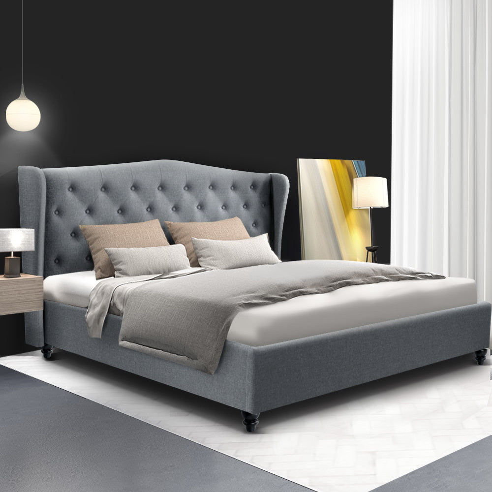 TWSC Bed Frame King Size Grey PIER