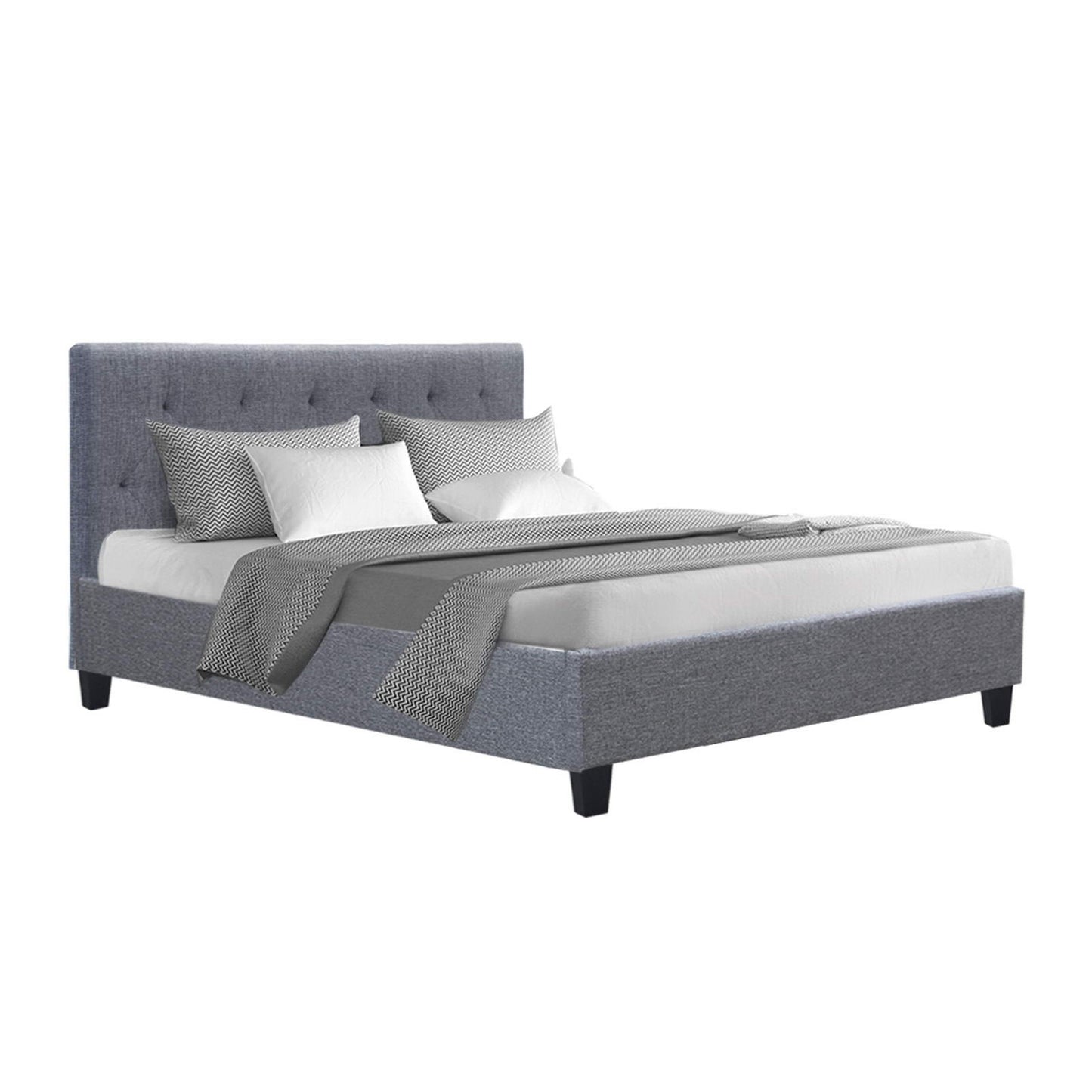 TWSC Bed Frame Double Size Grey VANKE
