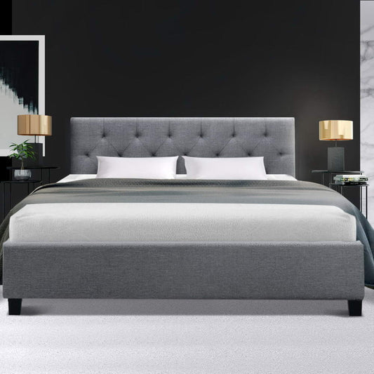 TWSC Bed Frame Double Size Grey VANKE