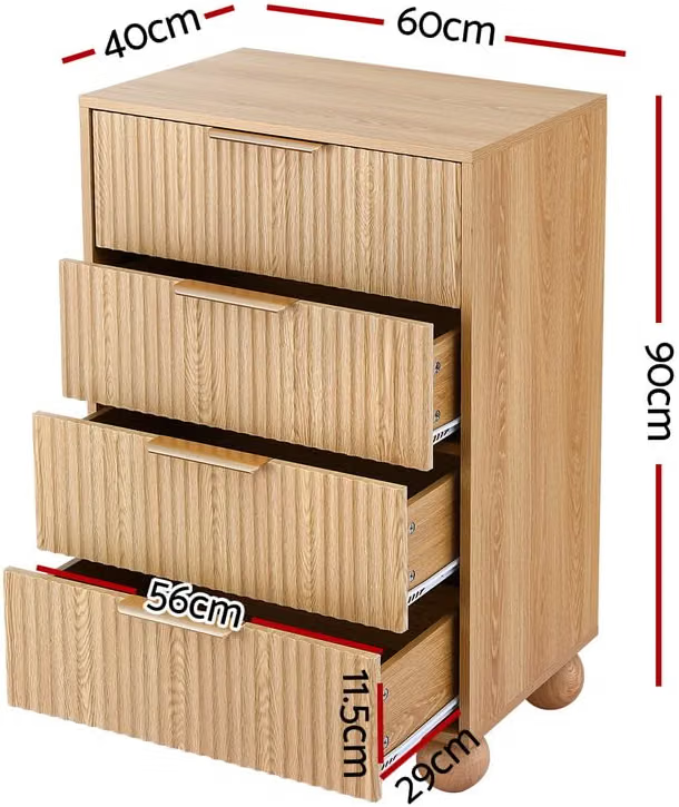 TWSC Queen Bed Frame and 2 Chest of Drawers Set, Boucle Upholstery Platform Bed