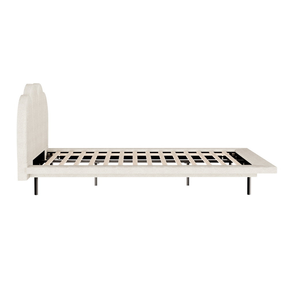 Artiss Bed Frame Boucle Beige SASA