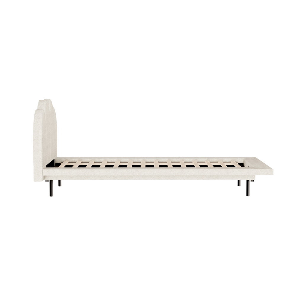 Artiss Bed Frame Boucle Beige SASA