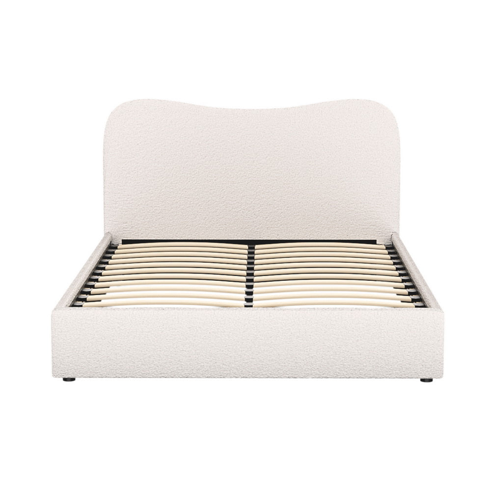 Bed Frame – Boucle Upholstery, Double Size