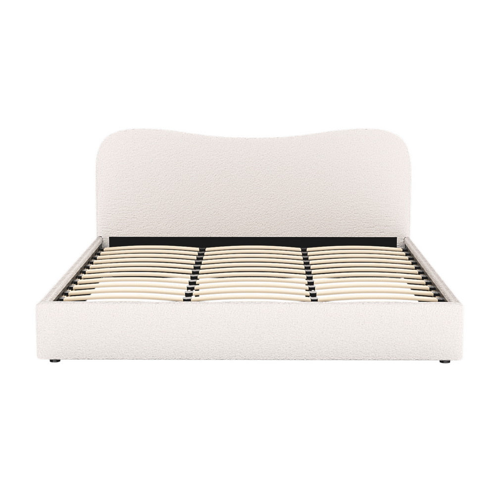 Bed Frame DARA – Boucle Upholstery, King Size