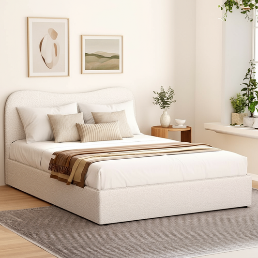 Bed Frame DARA – Boucle Upholstery, King Size