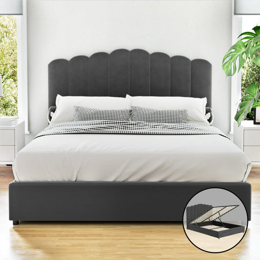 Artiss Bed Frame Velvet FION