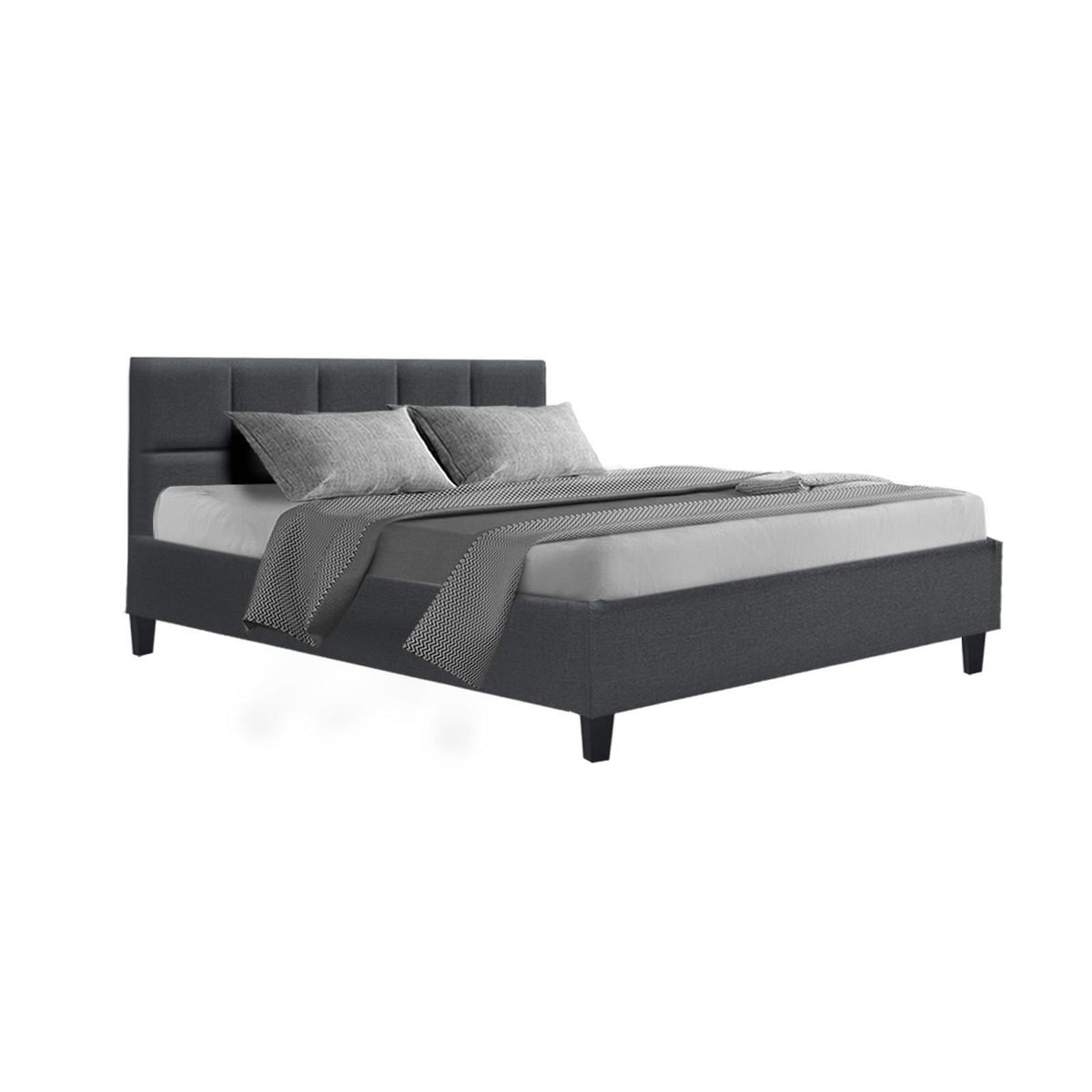 TWSC Bed Frame Double Size Charcoal TINO