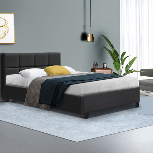 TWSC Bed Frame Double Size Charcoal TINO