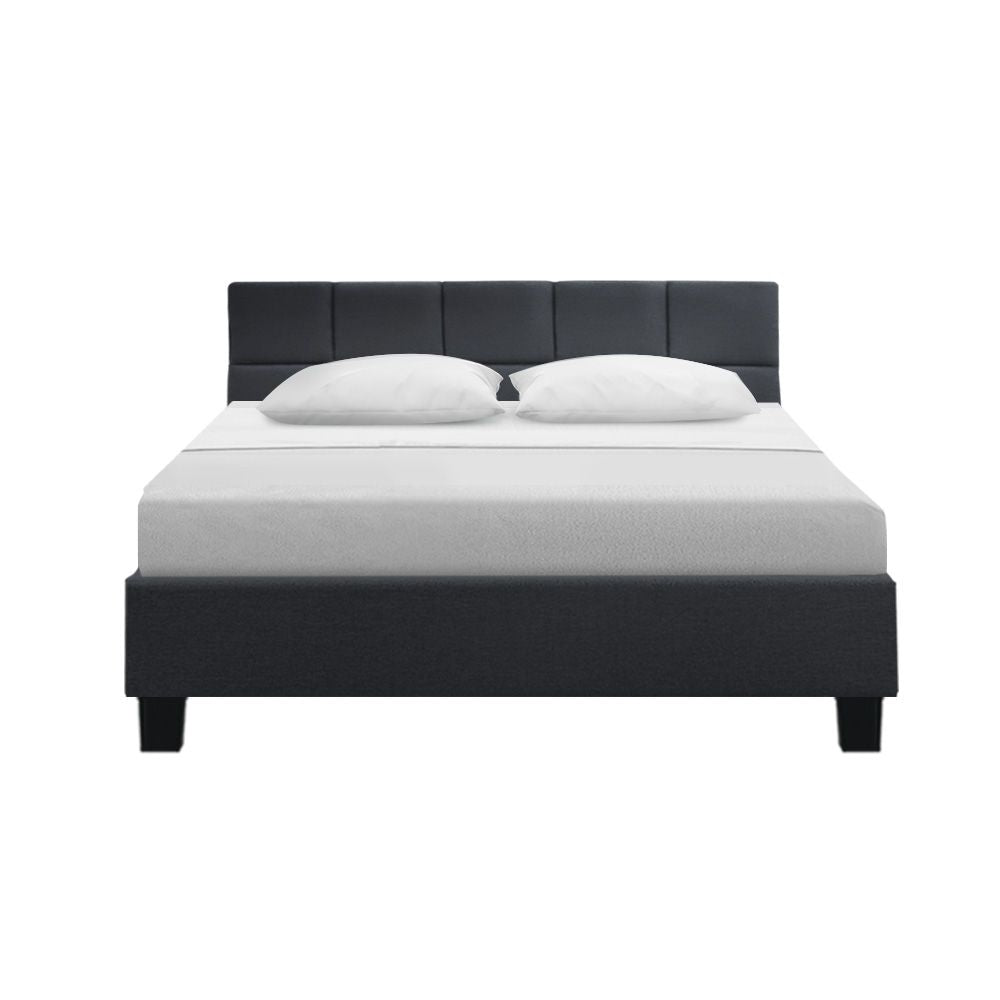 TWSC Bed Frame Queen Size Charcoal TINO