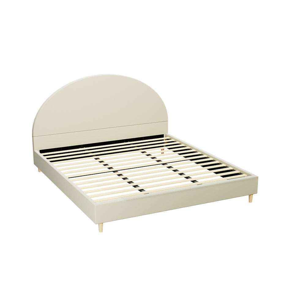 Artiss Bed Frame Velvet Cream ELLA
