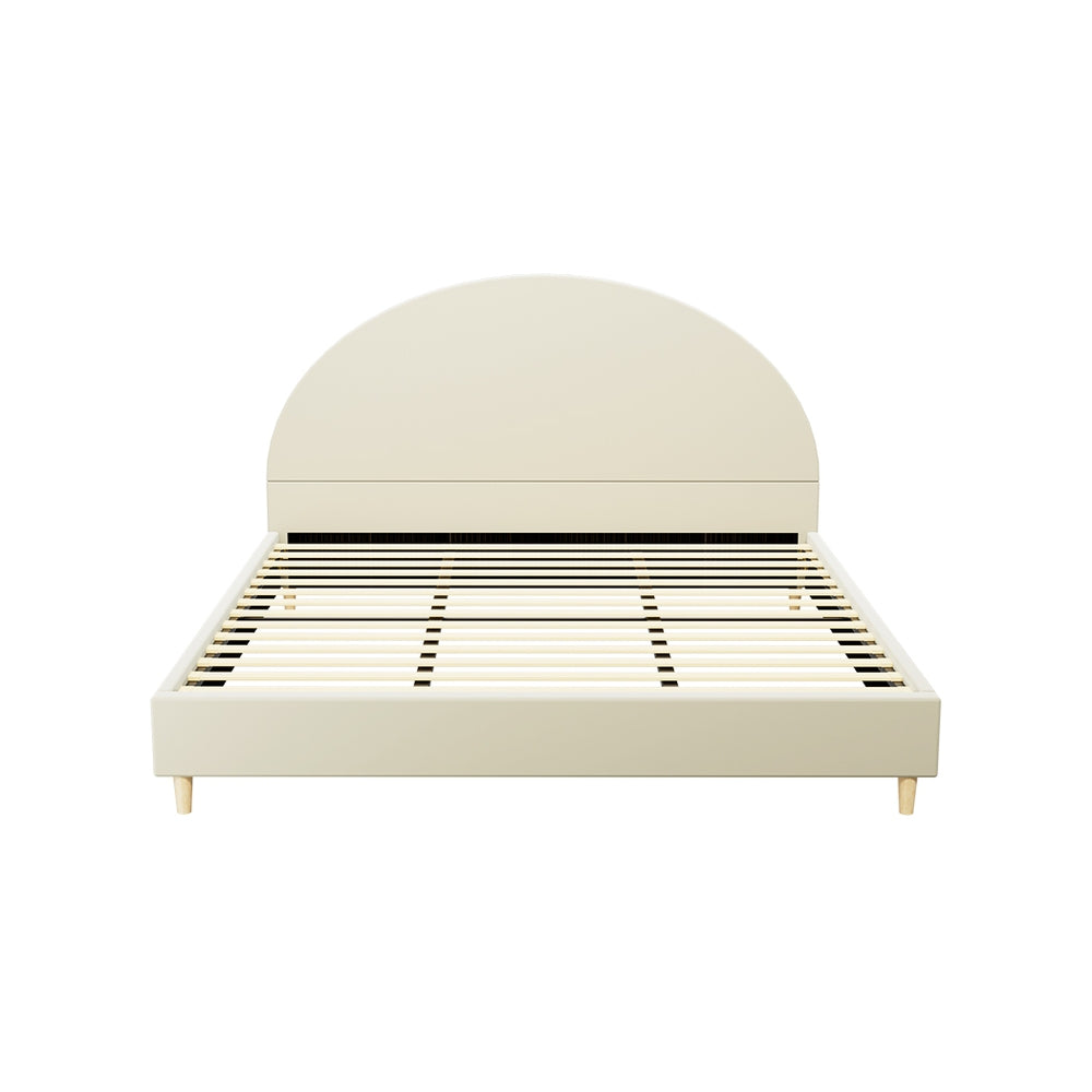 Artiss Bed Frame Velvet Cream ELLA