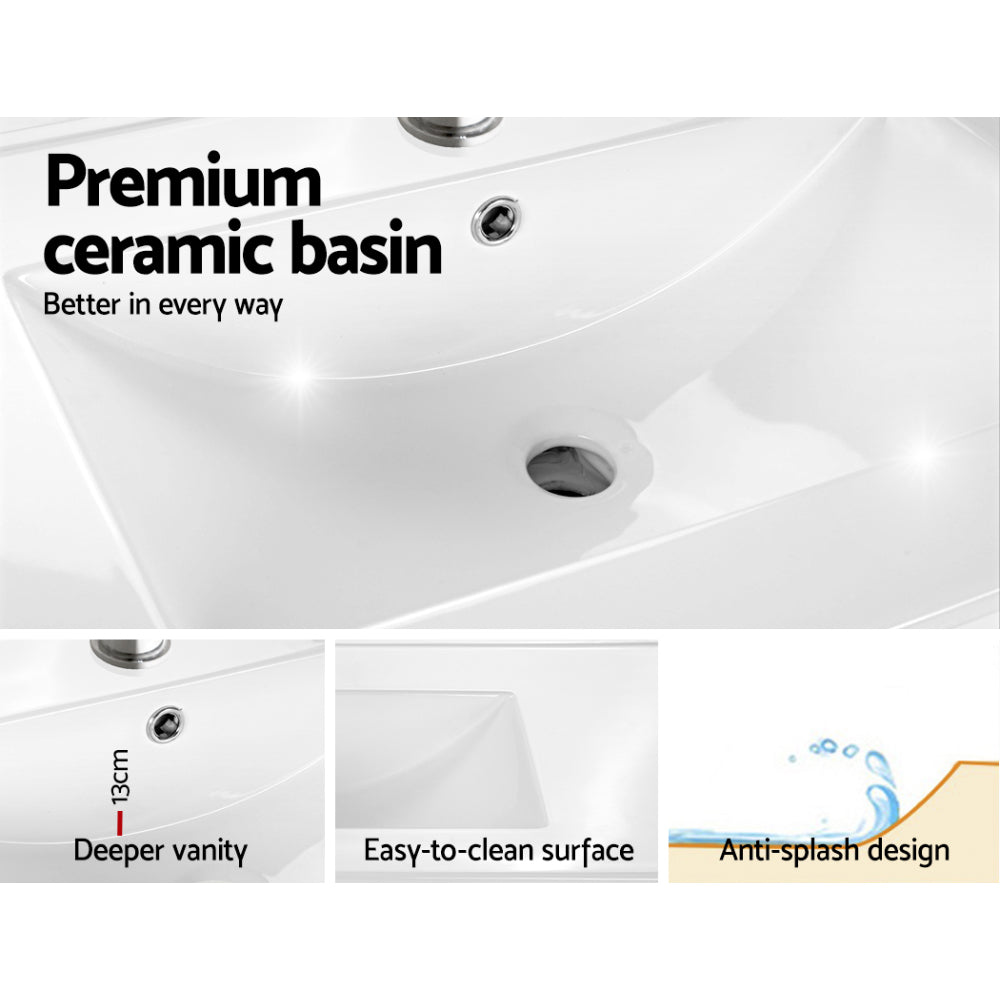 Cefito Vanity Unit with Basin 915mm and 600mm in Oak, Grey, and Walnut