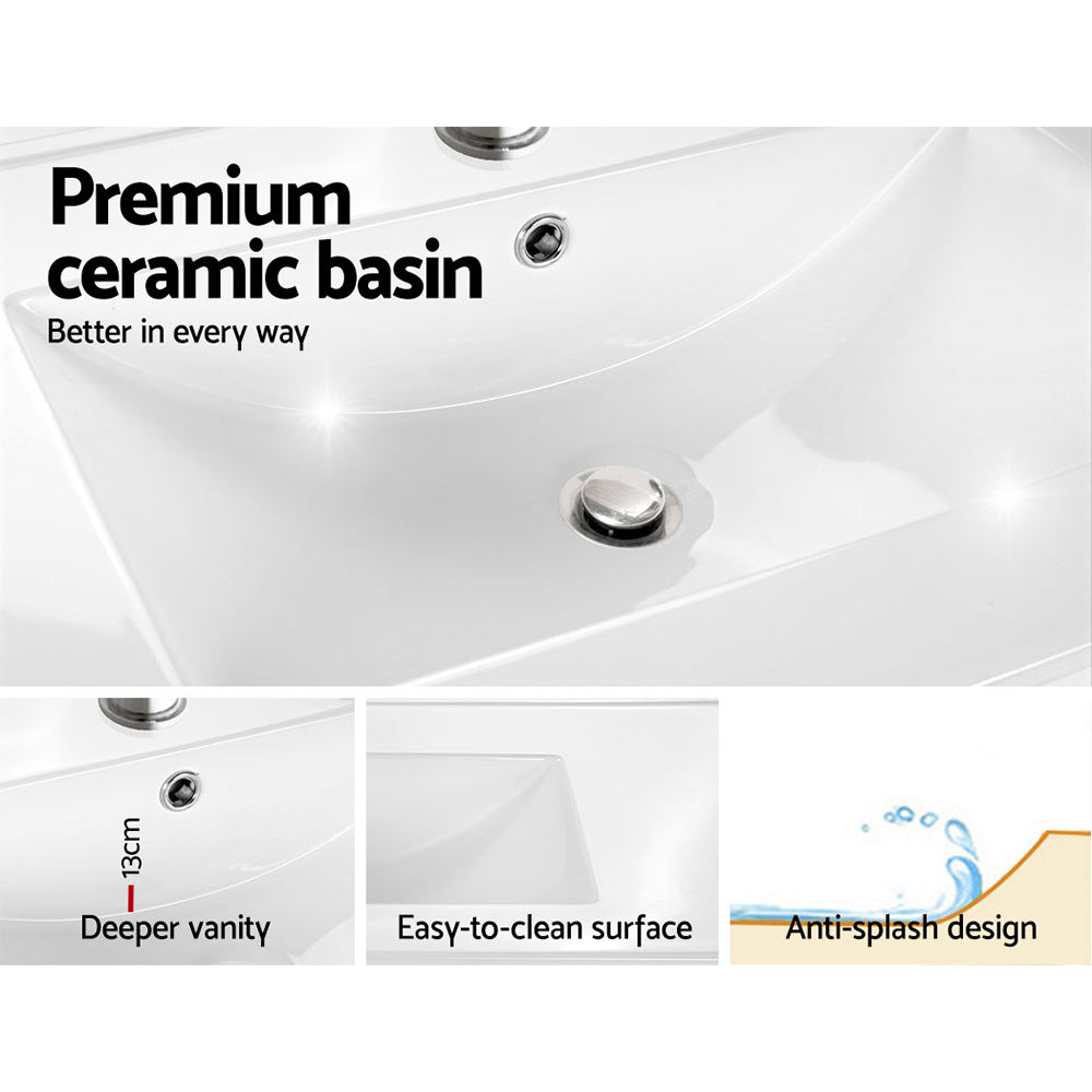Cefito Vanity Unit with Basin 915mm and 600mm in Oak, Grey, and Walnut