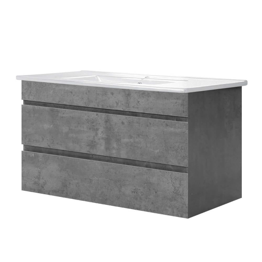 Cefito Vanity Unit with Basin 915mm and 600mm in Oak, Grey, and Walnut