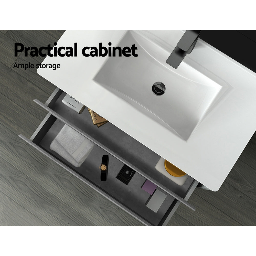 Cefito Vanity Unit with Basin 915mm and 600mm in Oak, Grey, and Walnut