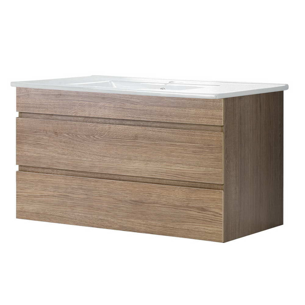 Cefito Vanity Unit with Basin 915mm and 600mm in Oak, Grey, and Walnut