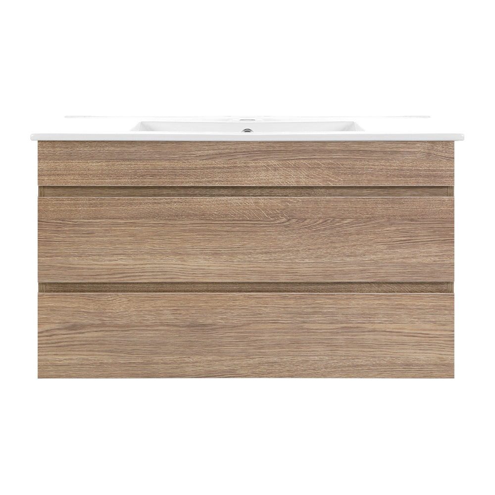 Cefito Vanity Unit with Basin 915mm and 600mm in Oak, Grey, and Walnut