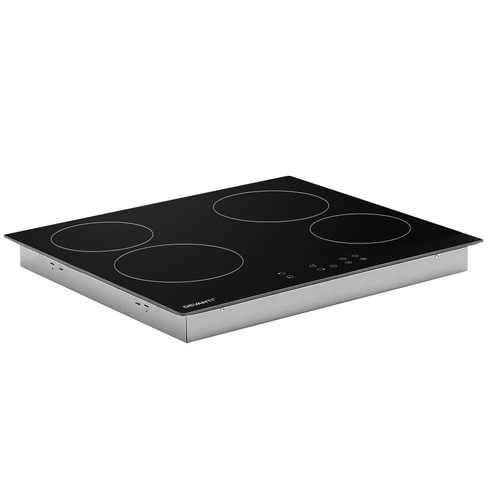 Ceramic Electric Cooktop – Touch Control, 60cm Black Glass