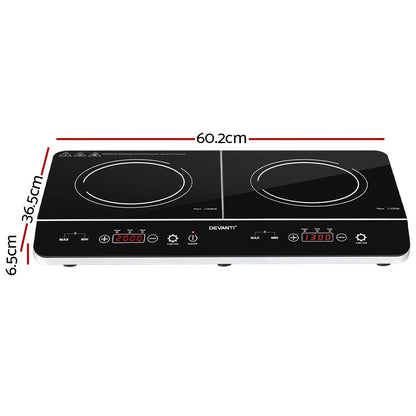 Devanti Portable Induction Cooktop 60cm Portable Cooker 15A Plug