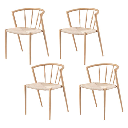 Artiss Dining Chairs Set of 4, Leisure Accent Chair for Living Room & Balcony Spindle Back