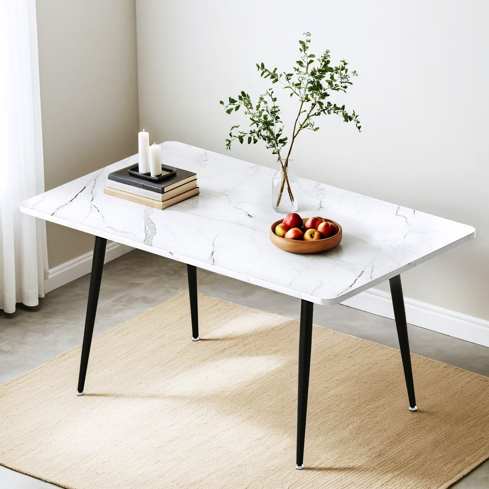 1.5M TWSC Dining Table Marble Effect