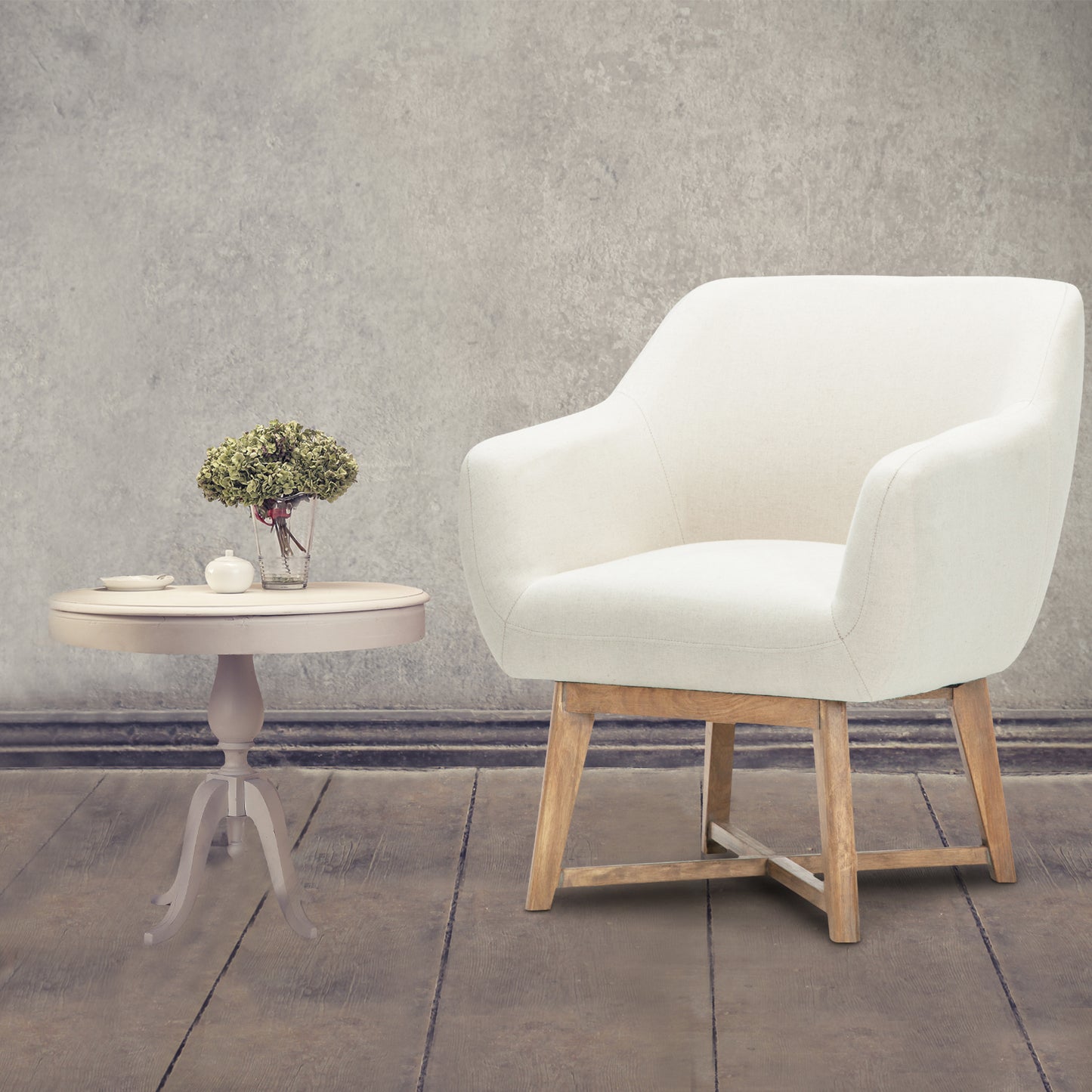 TWSC Armchair Tub Chair Beige Aston